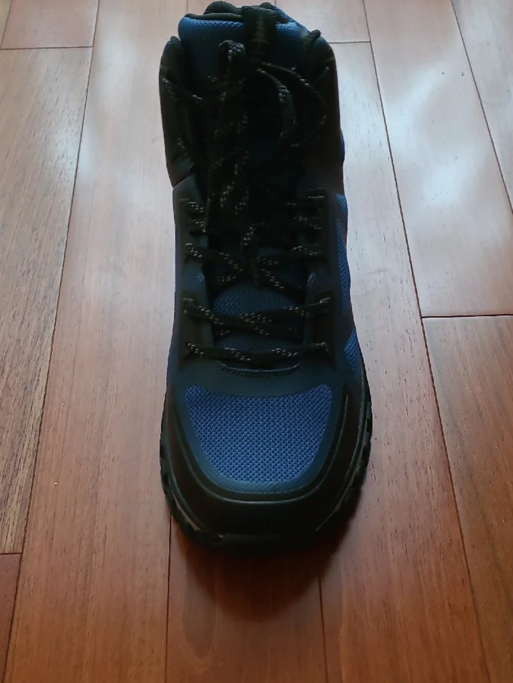 Men's Bass Outdoor Blue and Black Athletic Hiking Shoes